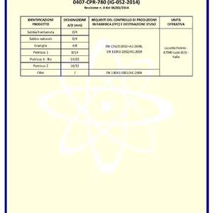 Certificazione inerti