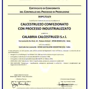 Certificazione Calcestruzzo